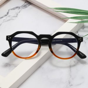 Geometric Frame Anti-Blue Light Eyeglasses